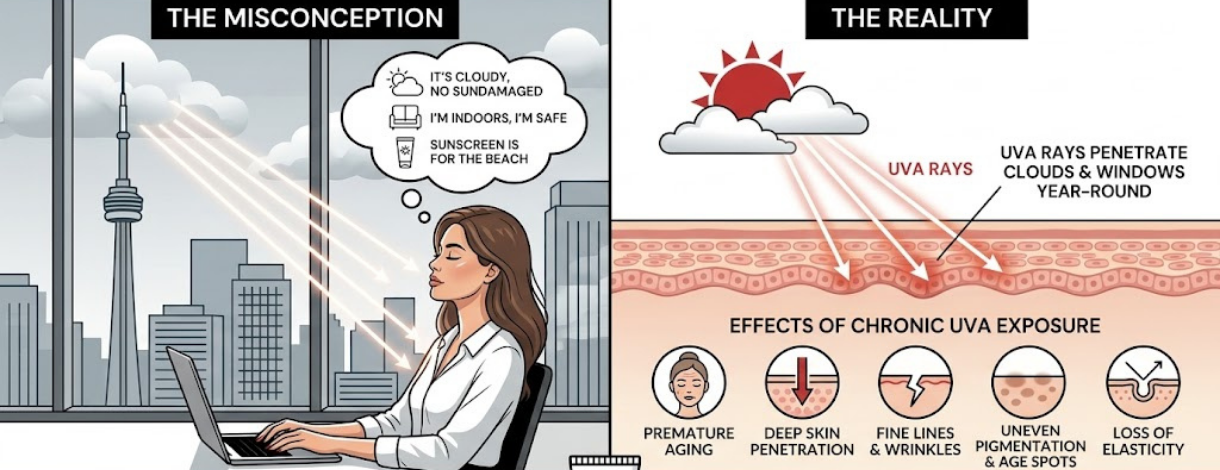 Skipping Sunscreen Because It's Cloudy
