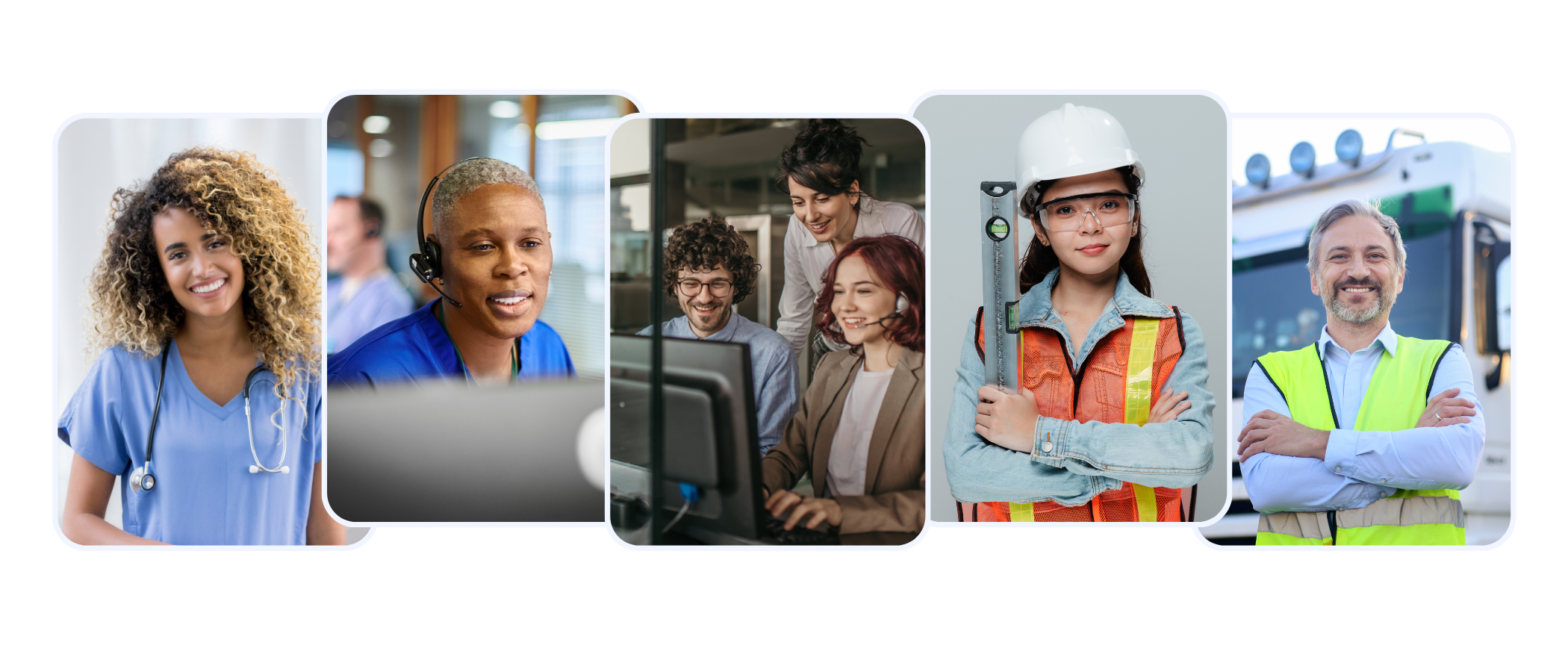 A gallery of different trade occupations