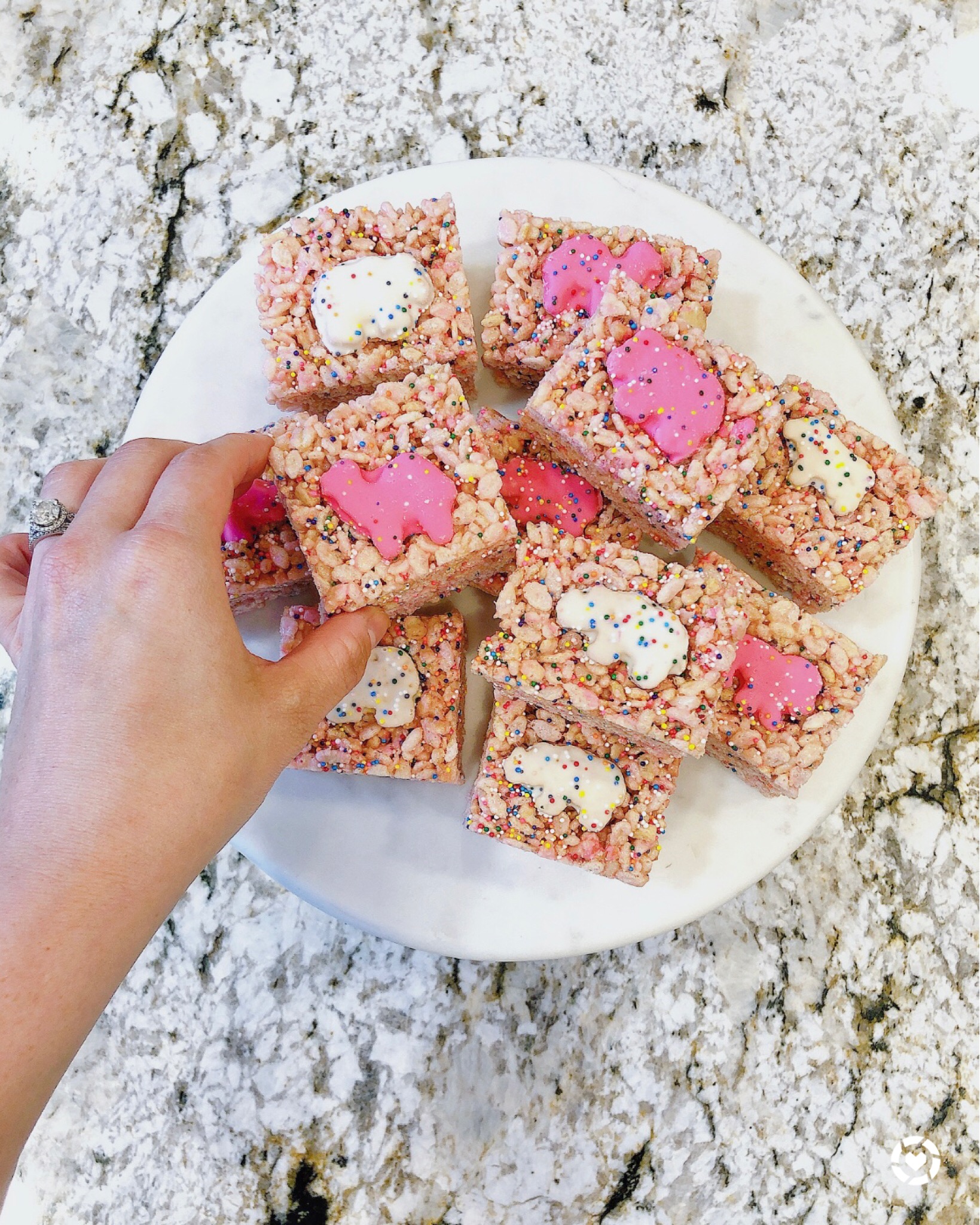 Circus Animal Birthday Rice Krispie Treats
