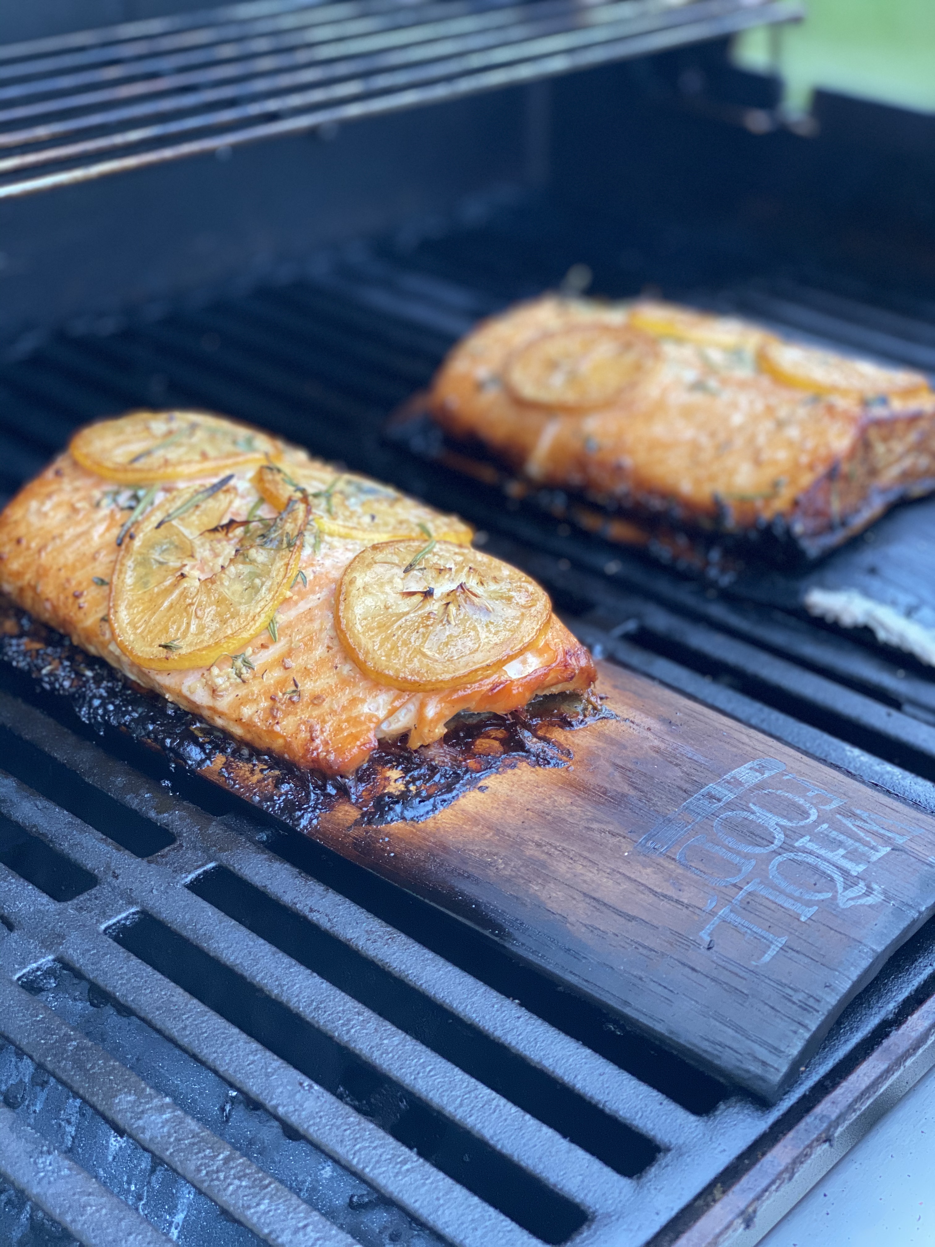 5 Ingredient Cedar Plank Grilled Slamon