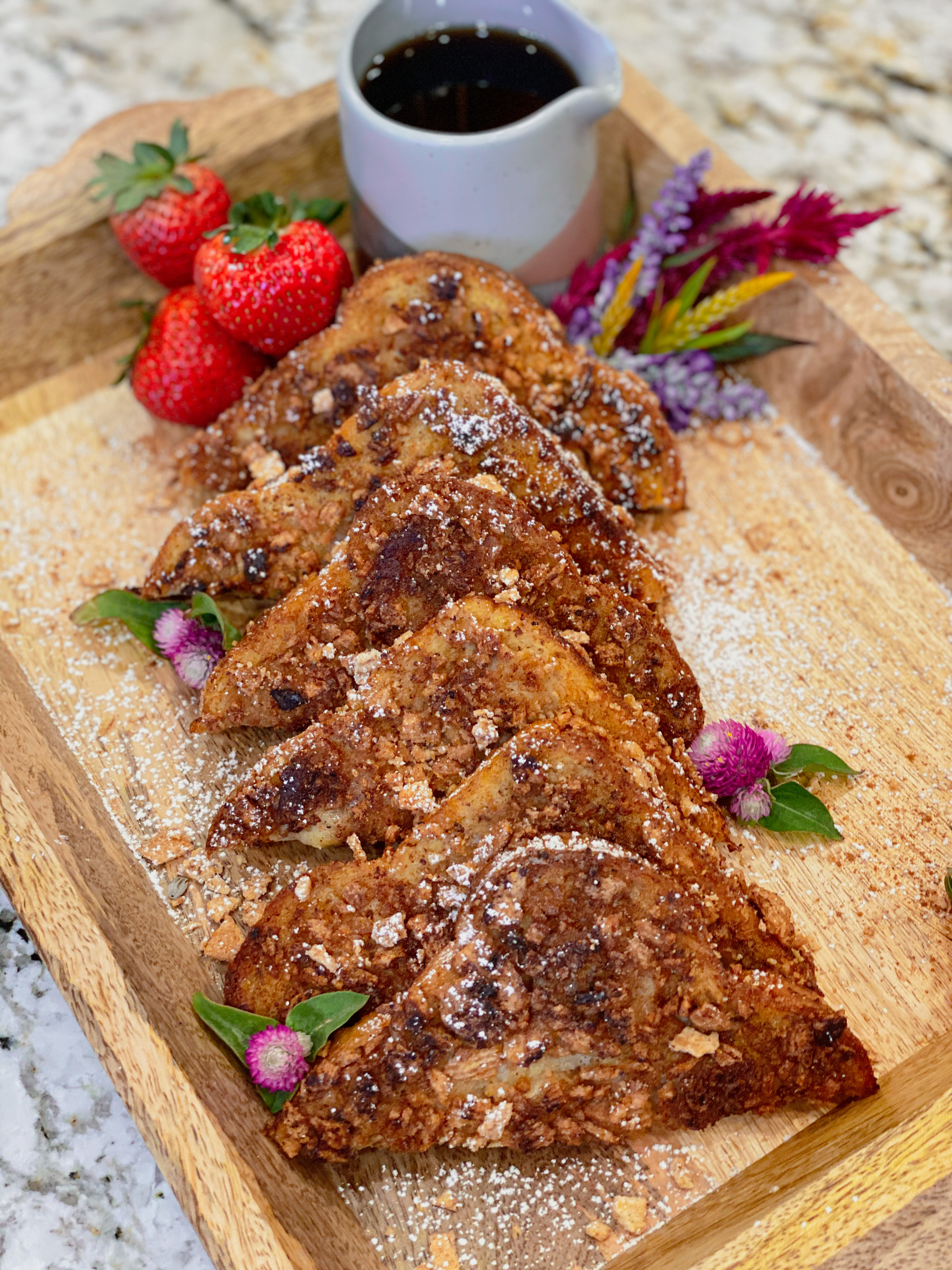 Banana Cinnamon Toast Crunch French Toast