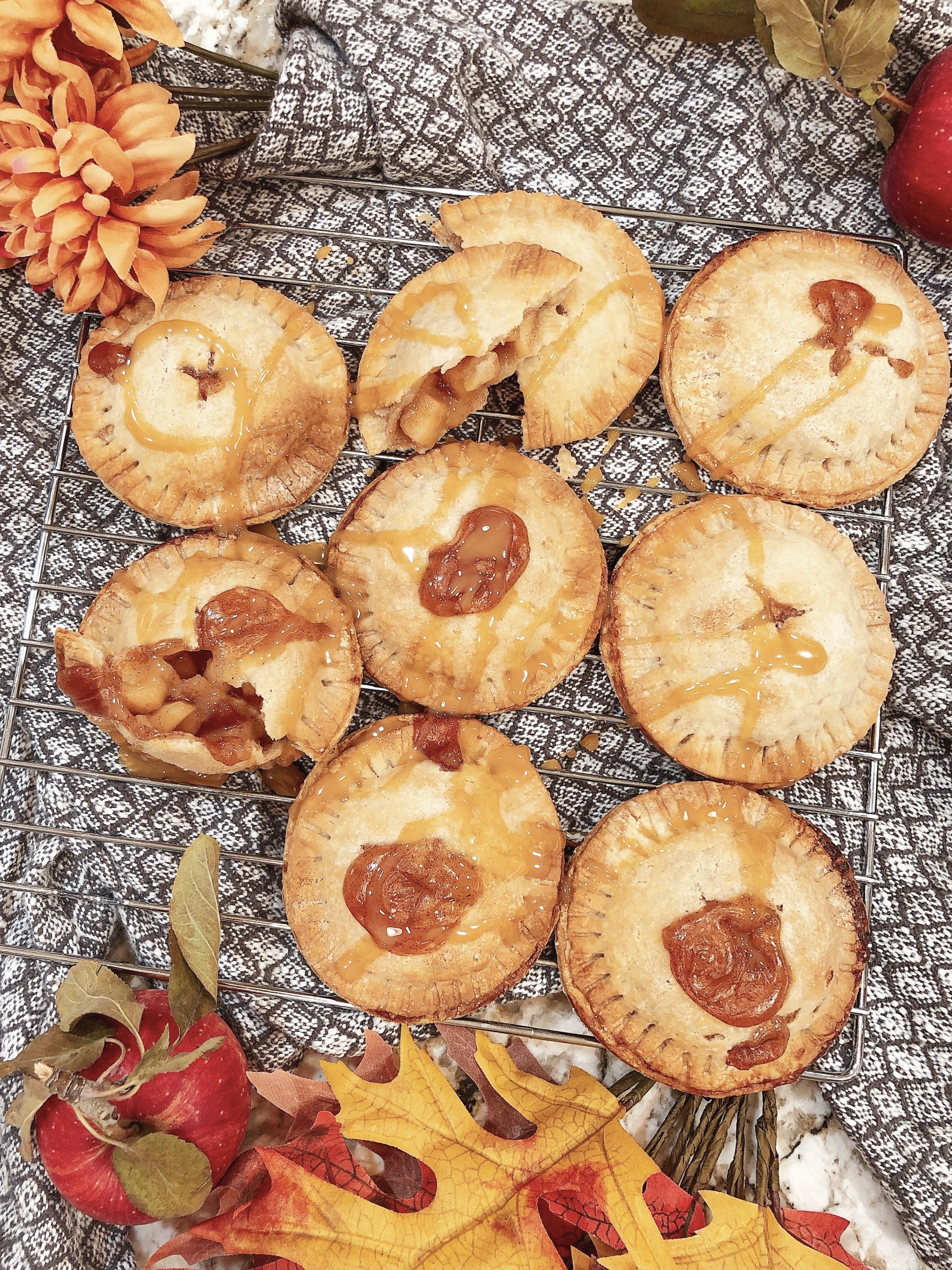 Air Fryer Caramel Apple Hand Pies