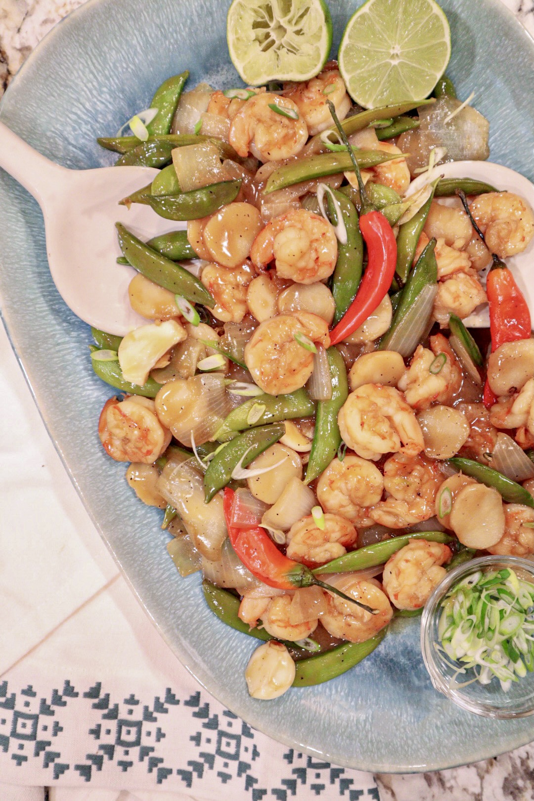 Ginger Lime Shrimp with Mixed Vegetables