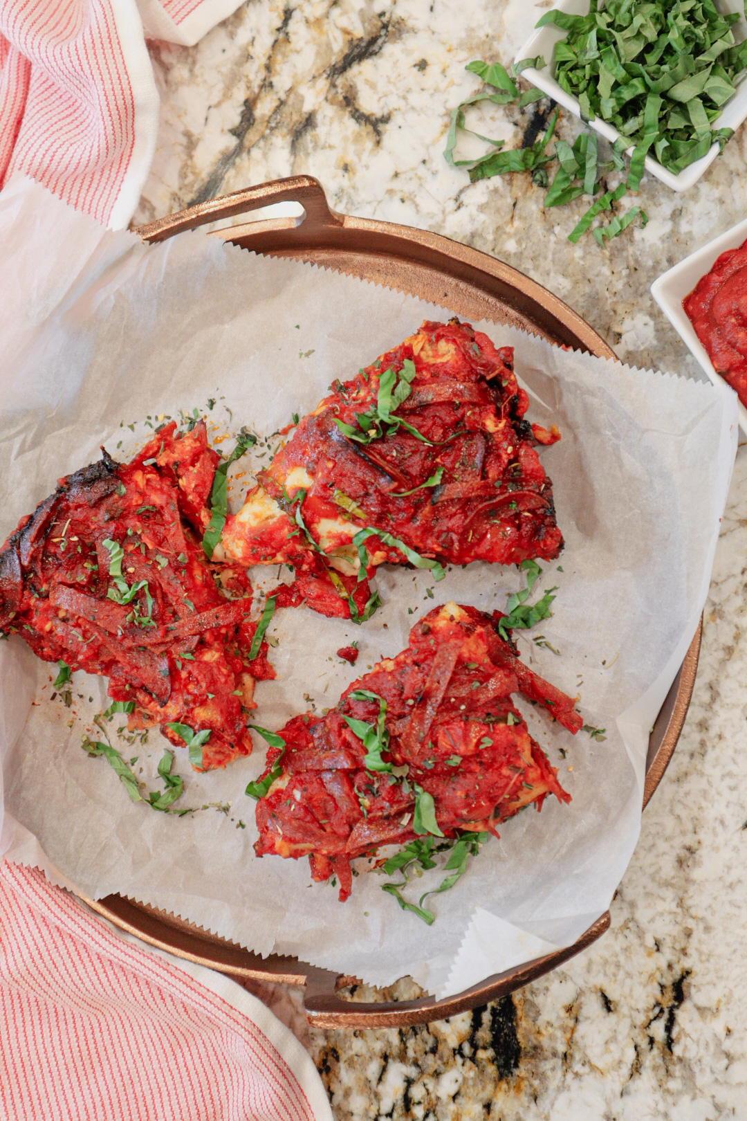 Chicago Style Cast Iron Deep Dish Pizza