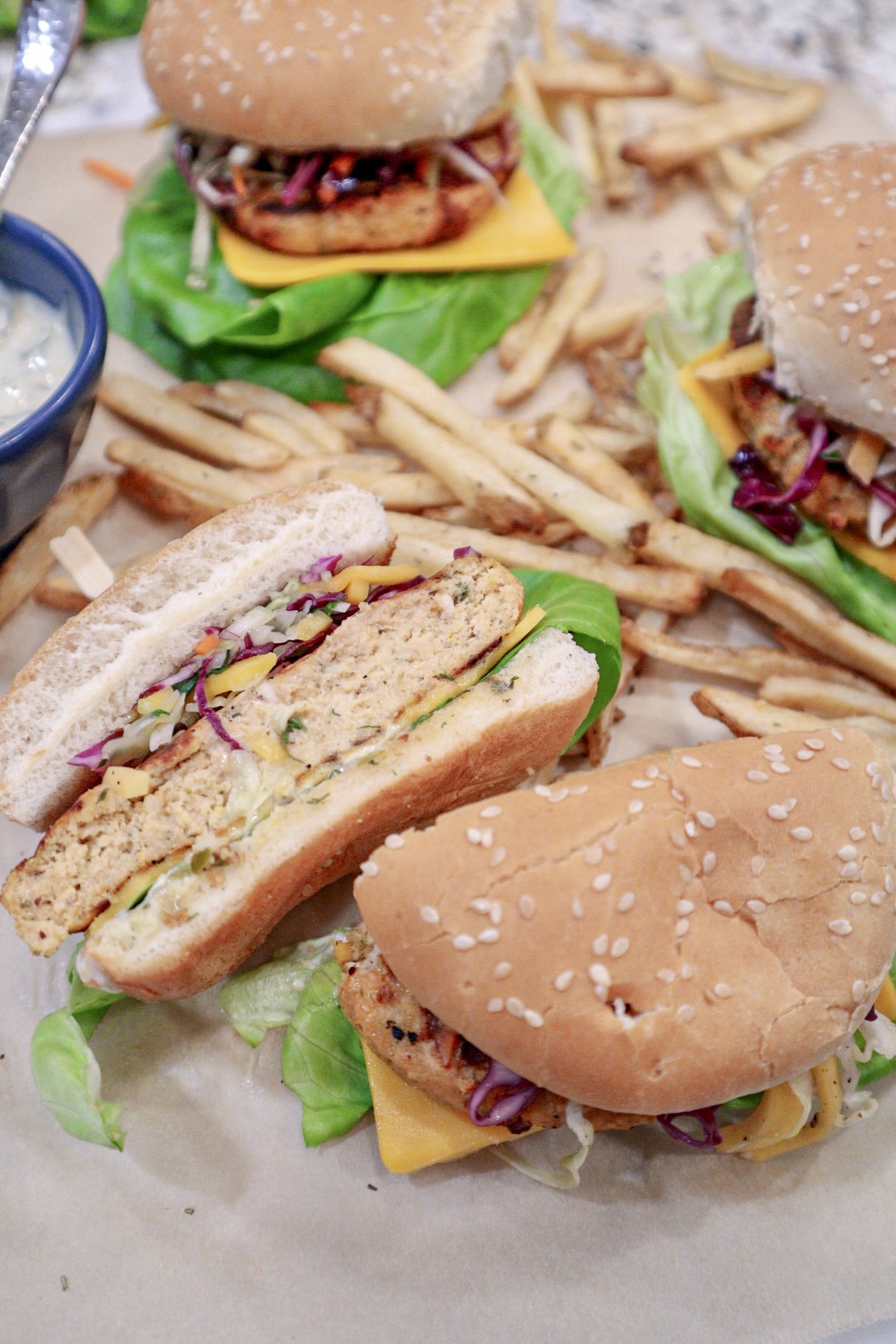 Flame Grilled Tilapia Burgers