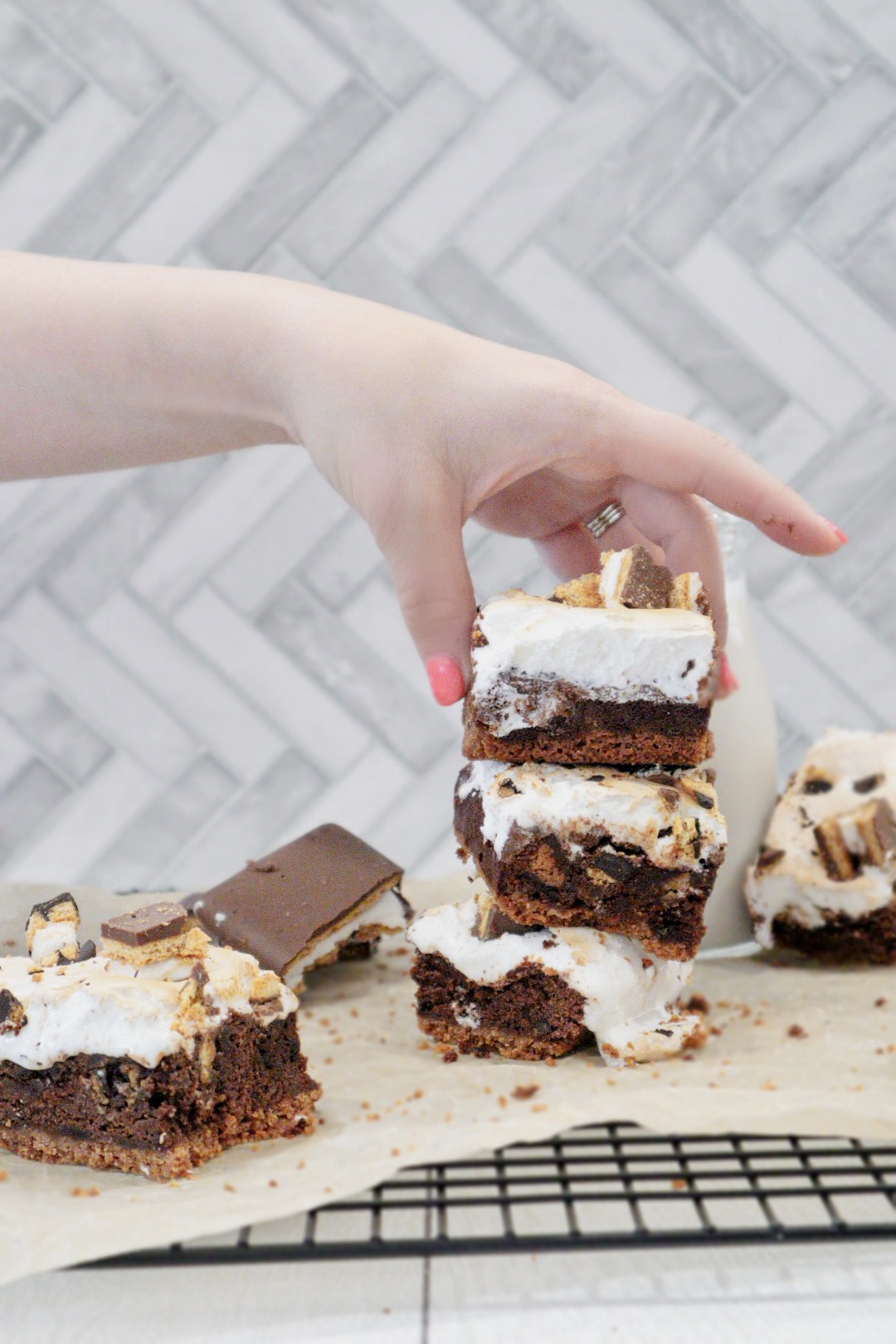 Campfire S'mores Brownies
