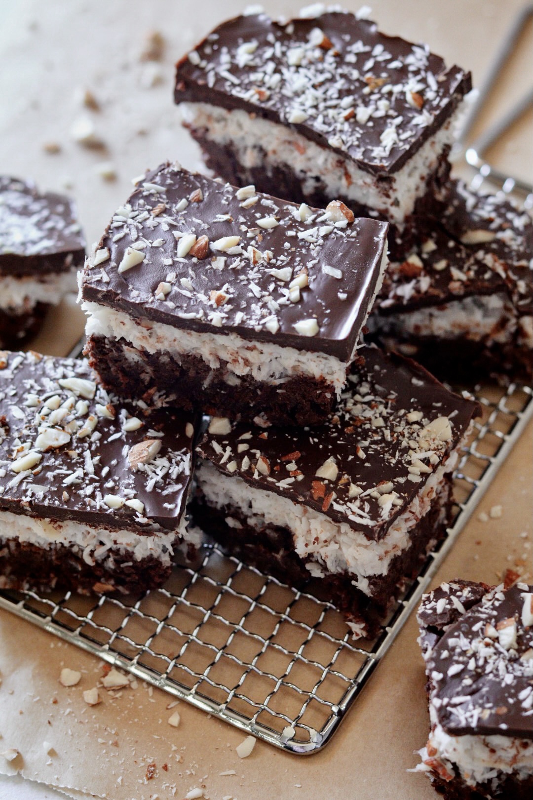 Keto and Paleo Almond Joy Brownies