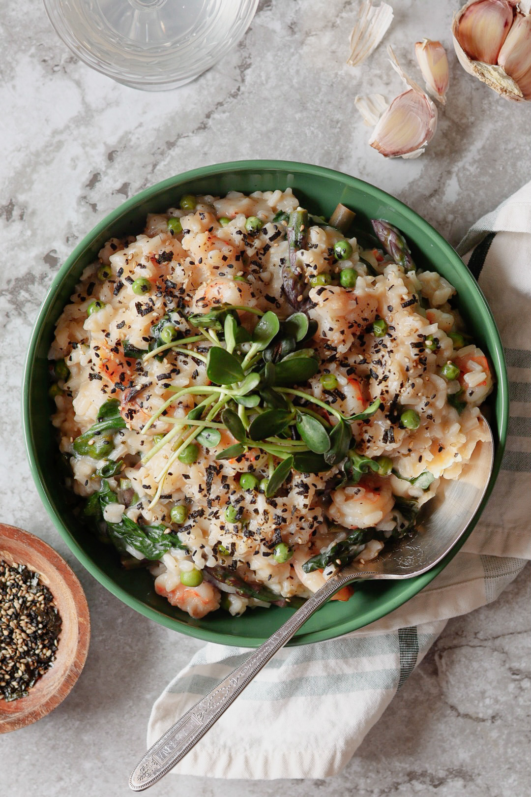 Spring Thai Coconut Shrimp Risotto