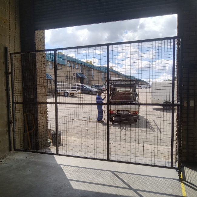 Industrial steel gate for factory