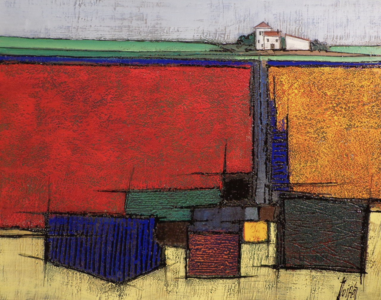 MOIRAS, LE COQUELICOTS, acrylic