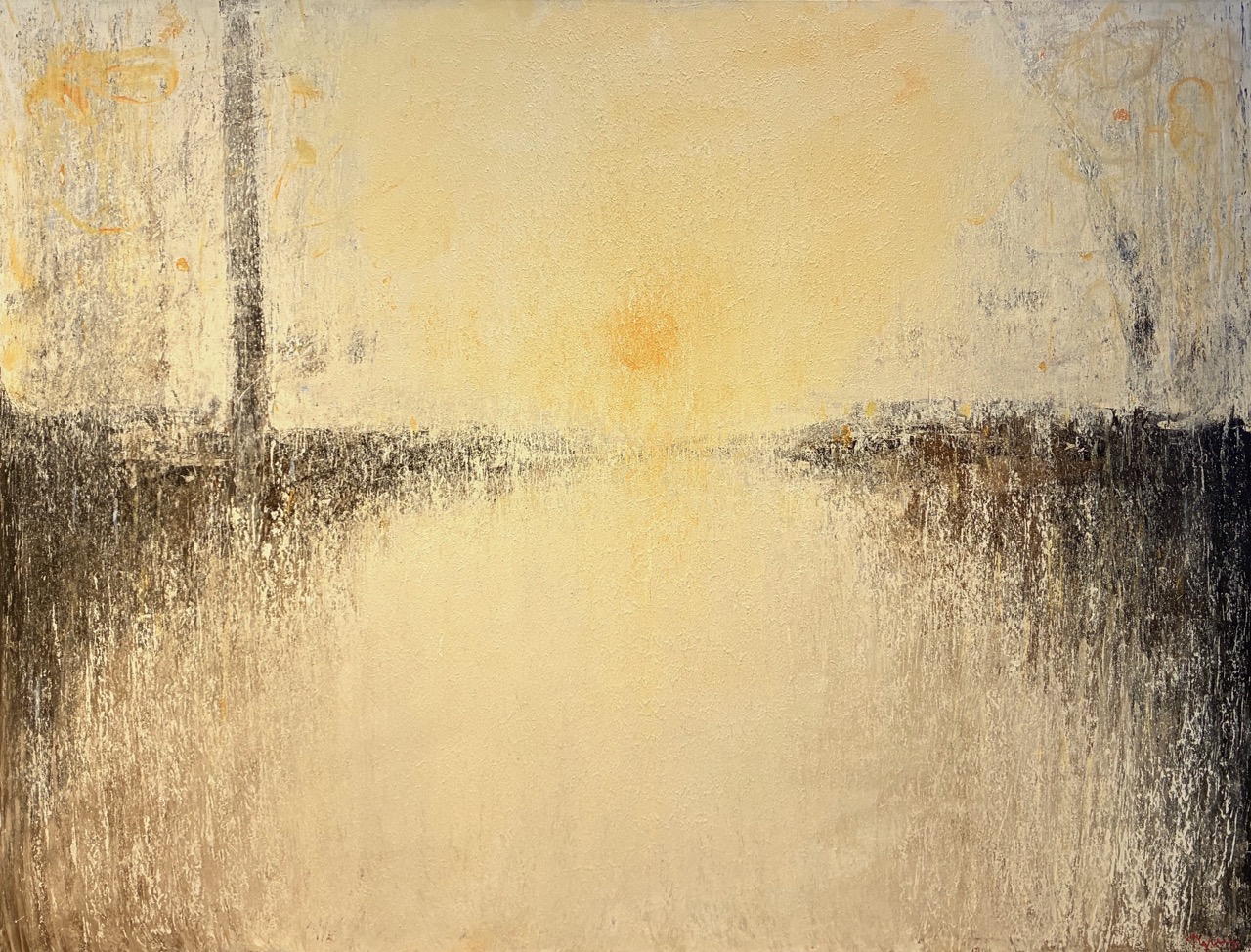 TOPLEV, WINTER SUN, acrylic