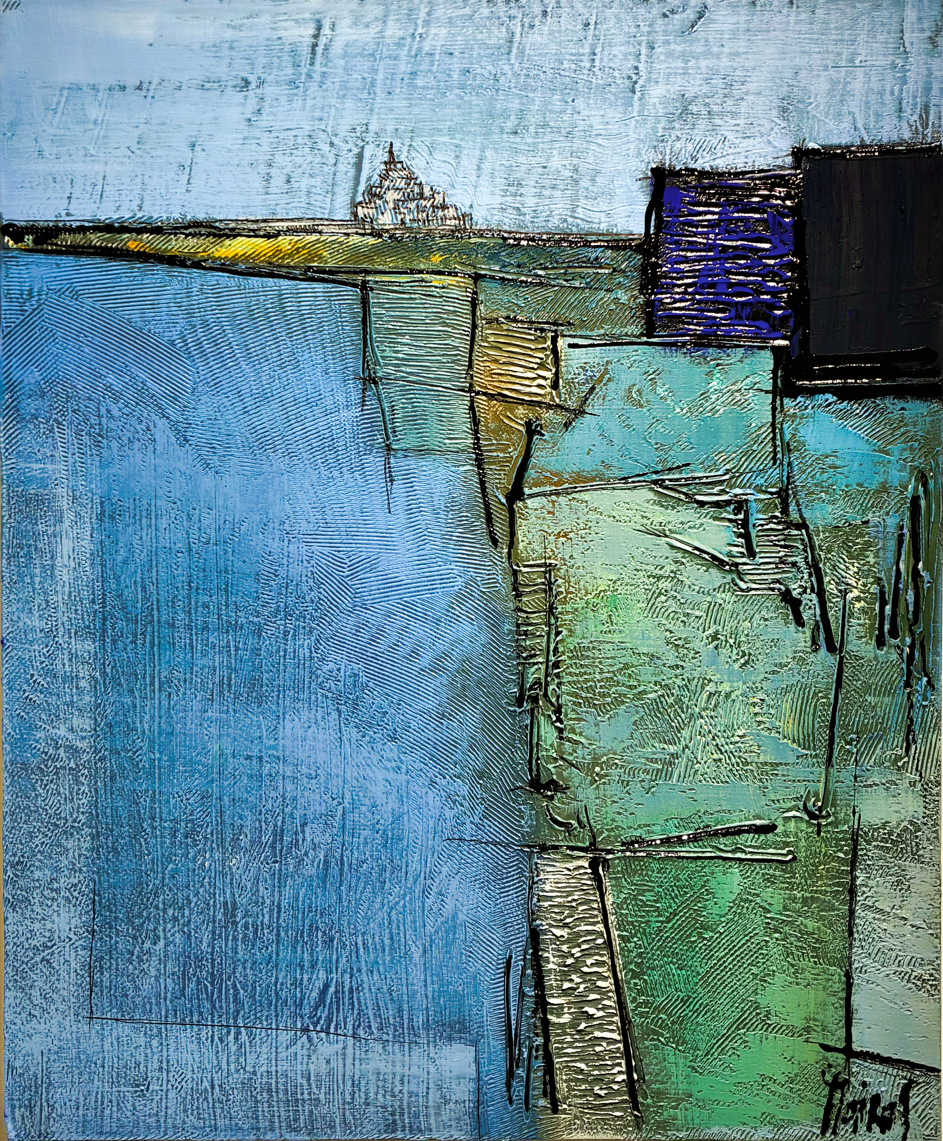 MOIRAS, ST. MICHEL, acrylic