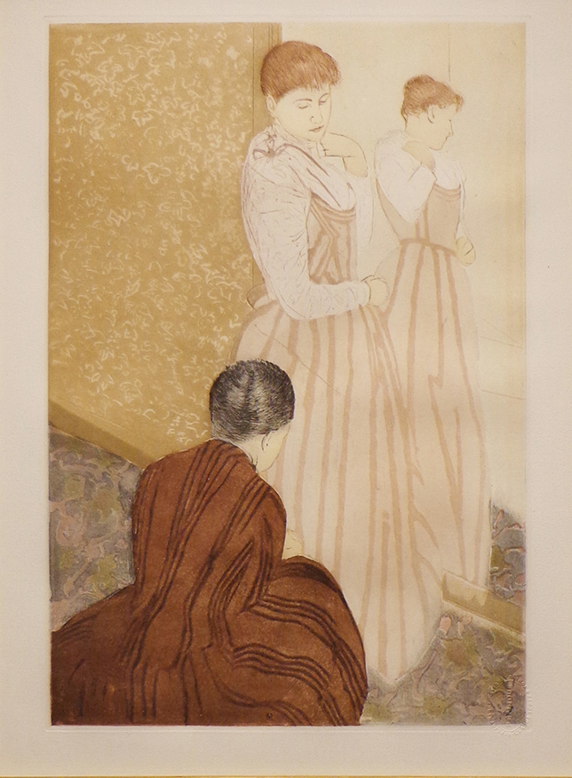 Cassat, The Fitting, Color Etching and Aquatint