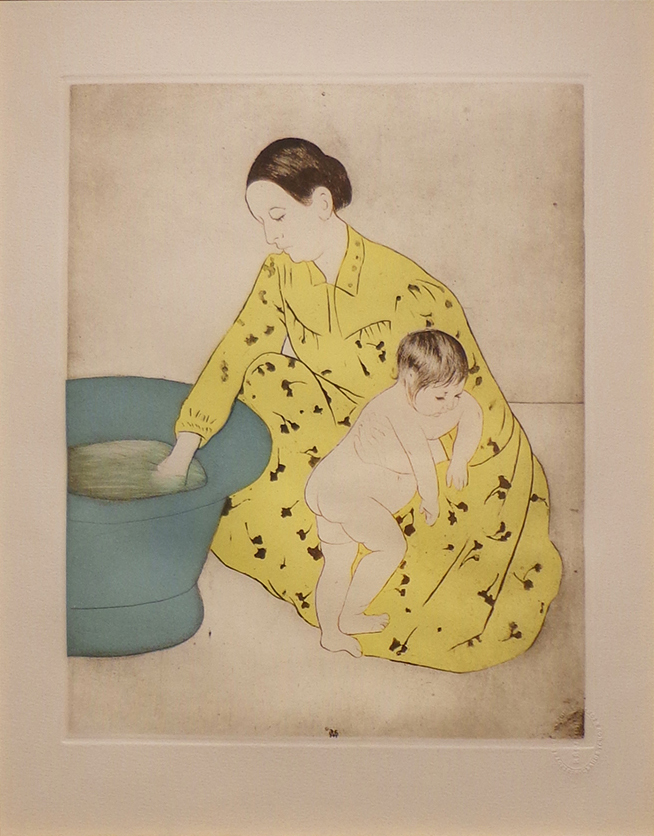 Cassat, The Bath, Color Etching and Aquatint