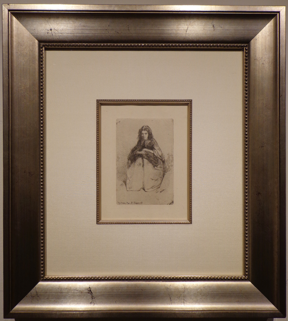 Whistler, Fumette 1858, etching