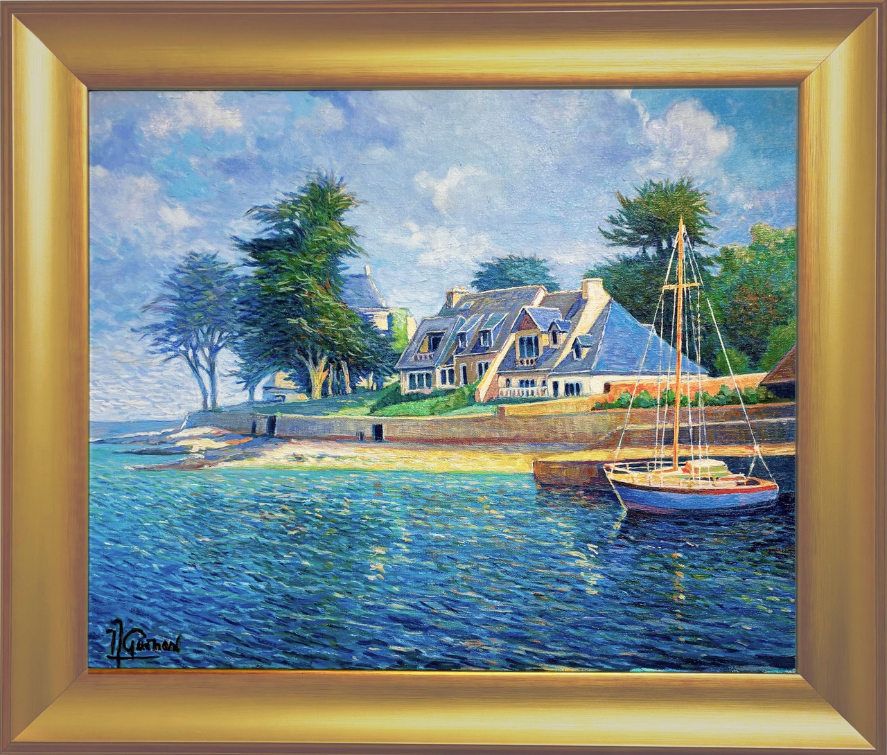 GUENARD, LA POINTE À LOC TUDY, OIL