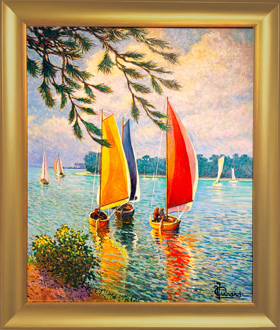 GUENARD, ANSE DE SAINT LAURENT, LES VOILIERS, OIL