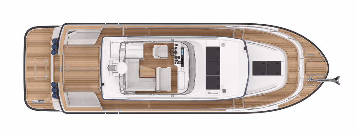 Layout des Deck 2 einer Targa 37