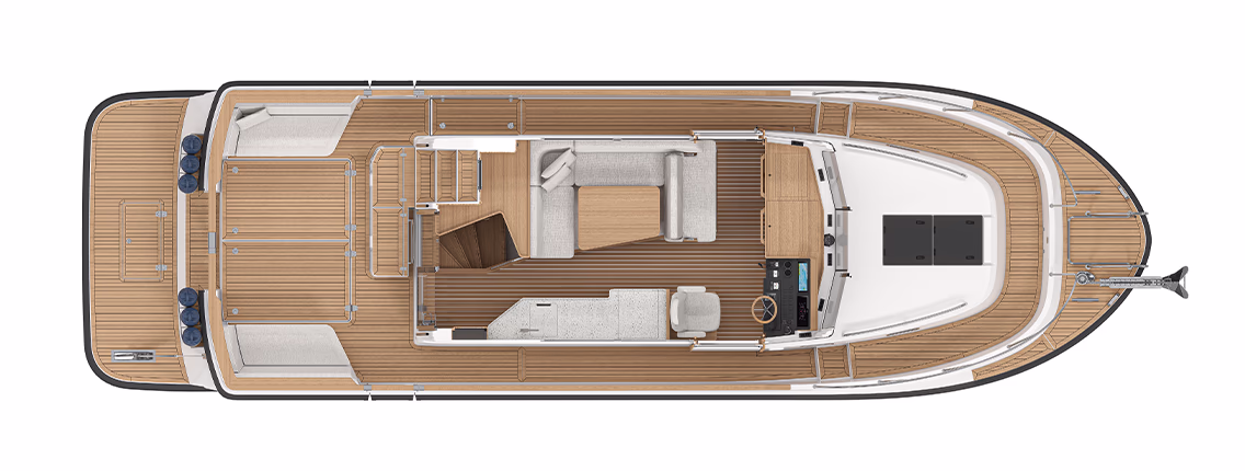 Layout des Deck 2 einer Targa 37