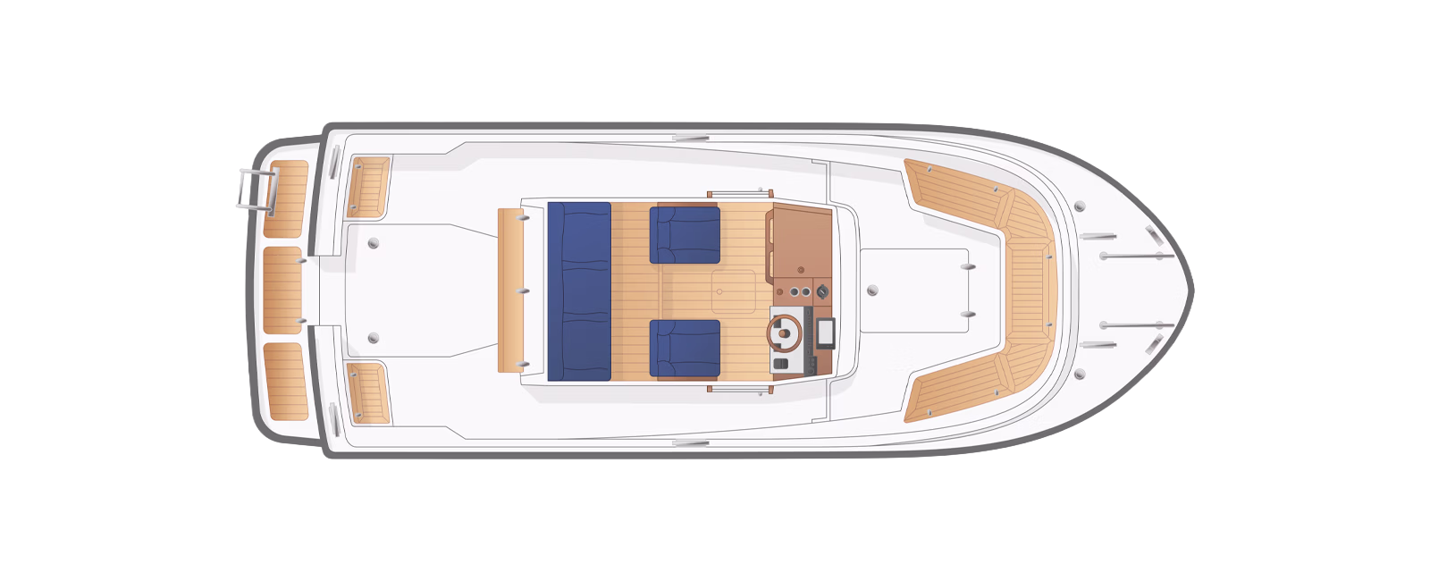 Layout Deck 1 einer Targa 23.1.