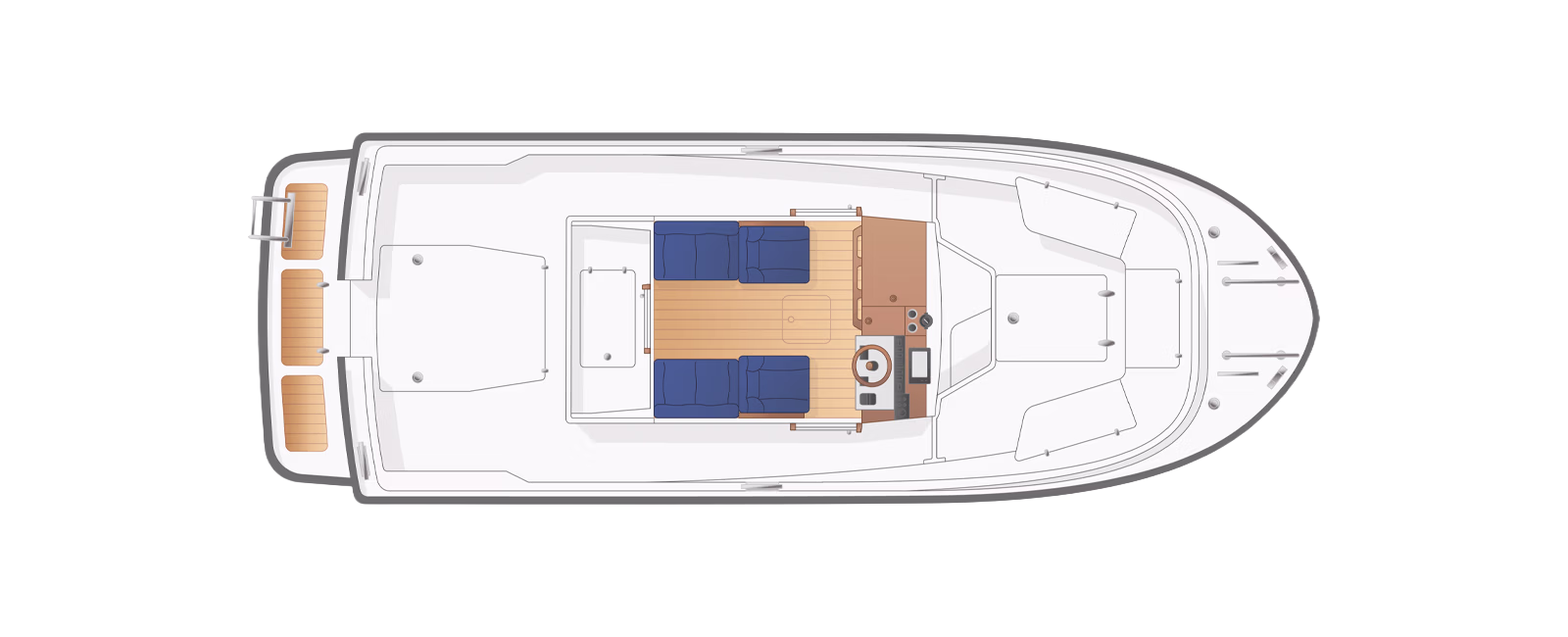 Layout Deck 1 einer Targa 23.1.