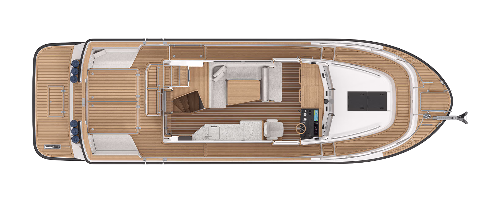 Layout Deck 2 einer Targa 23.1