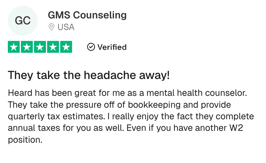 Trustpilot review — GMS Counseling