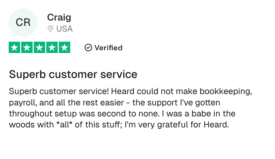 Trustpilot review — Meg Wright