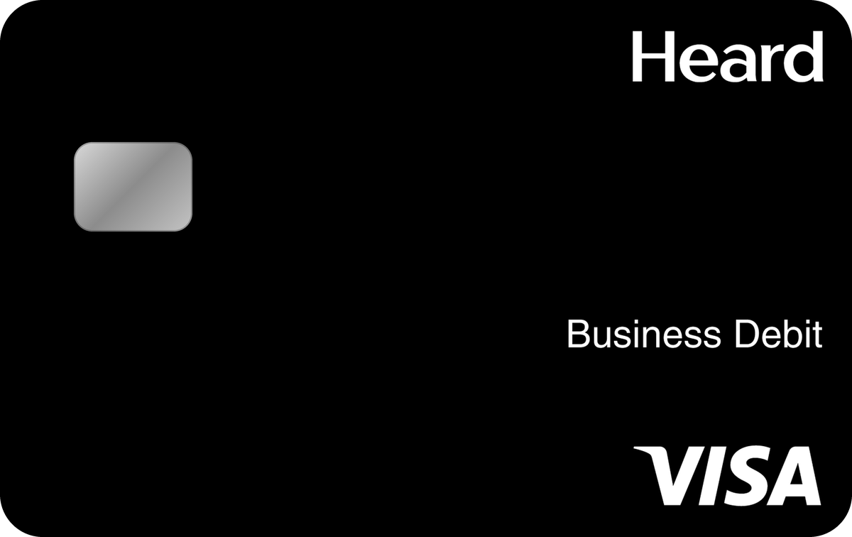 Heard business debit card for therapists.
