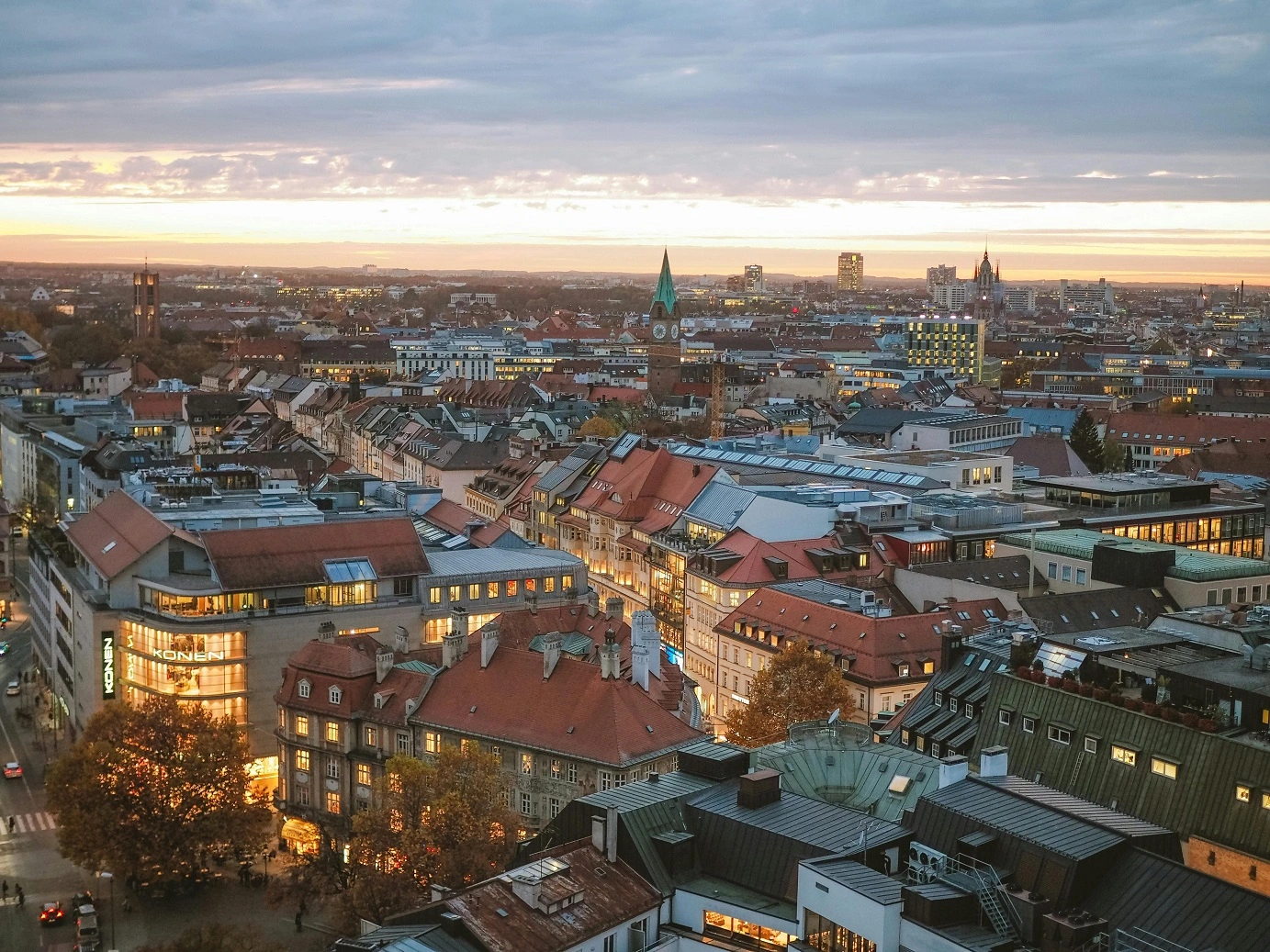 A view of the city of Munich
