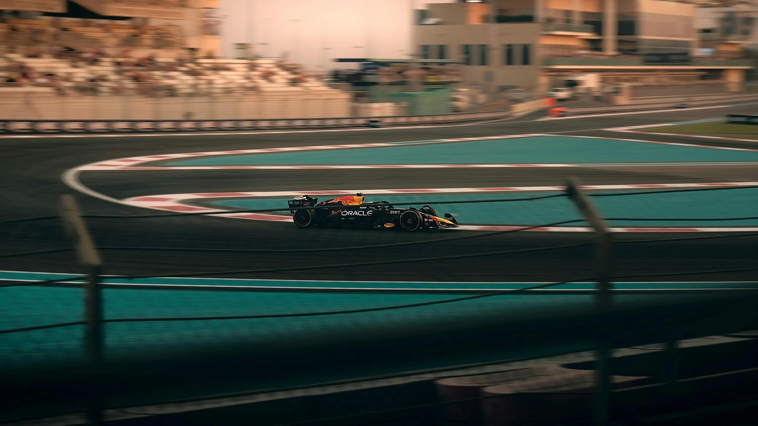 A sports car participating in the Formula 1 race