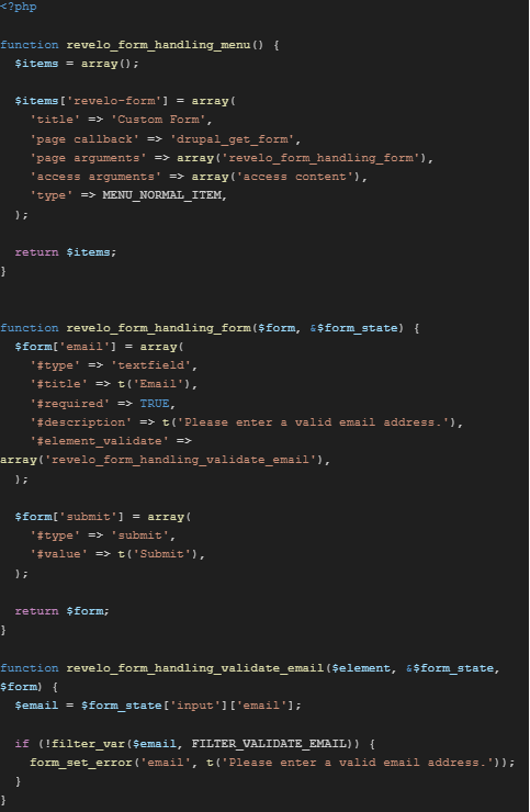  A custom form with email validation to enhance user input and improve data quality.