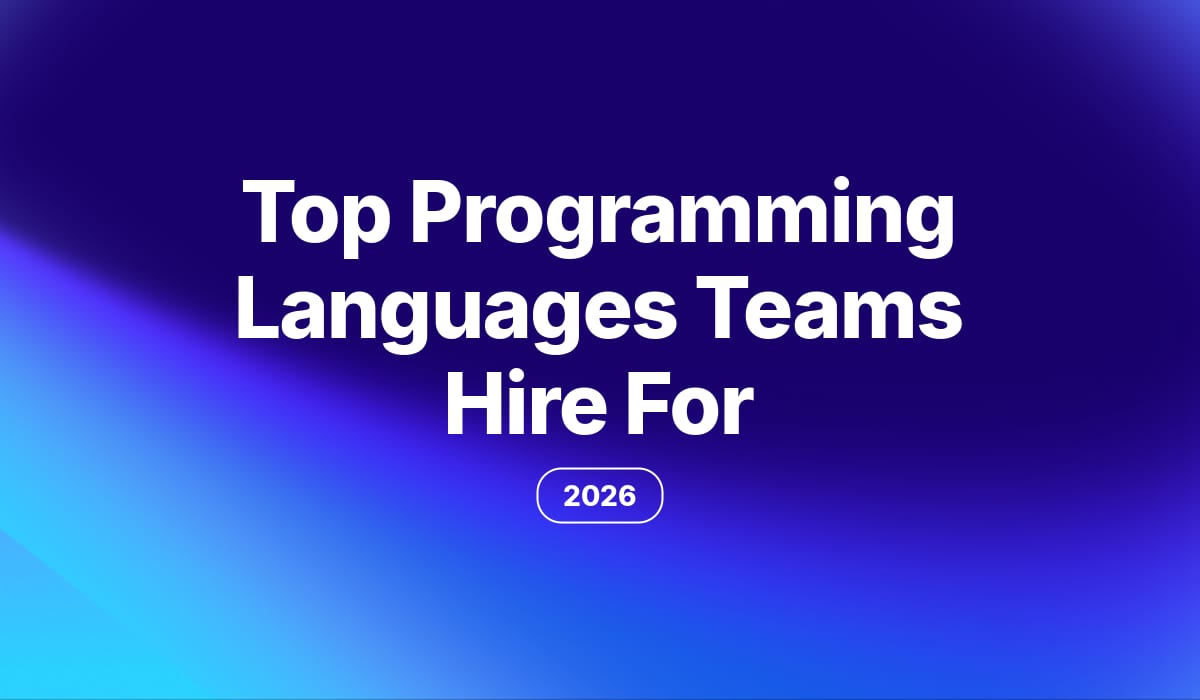 12 Most Popular Programming Languages in 2026 (What Teams Actually Hire For)