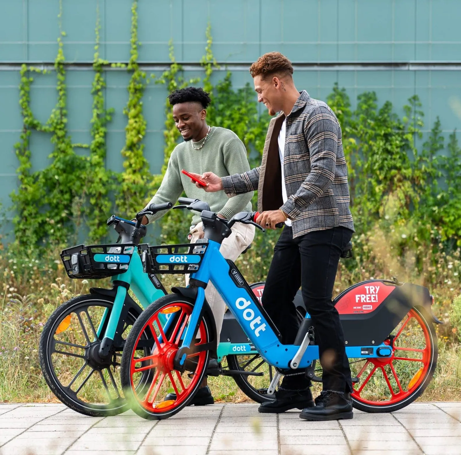 Dott bike users chatting