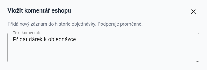 Automatické přidávání komentářů