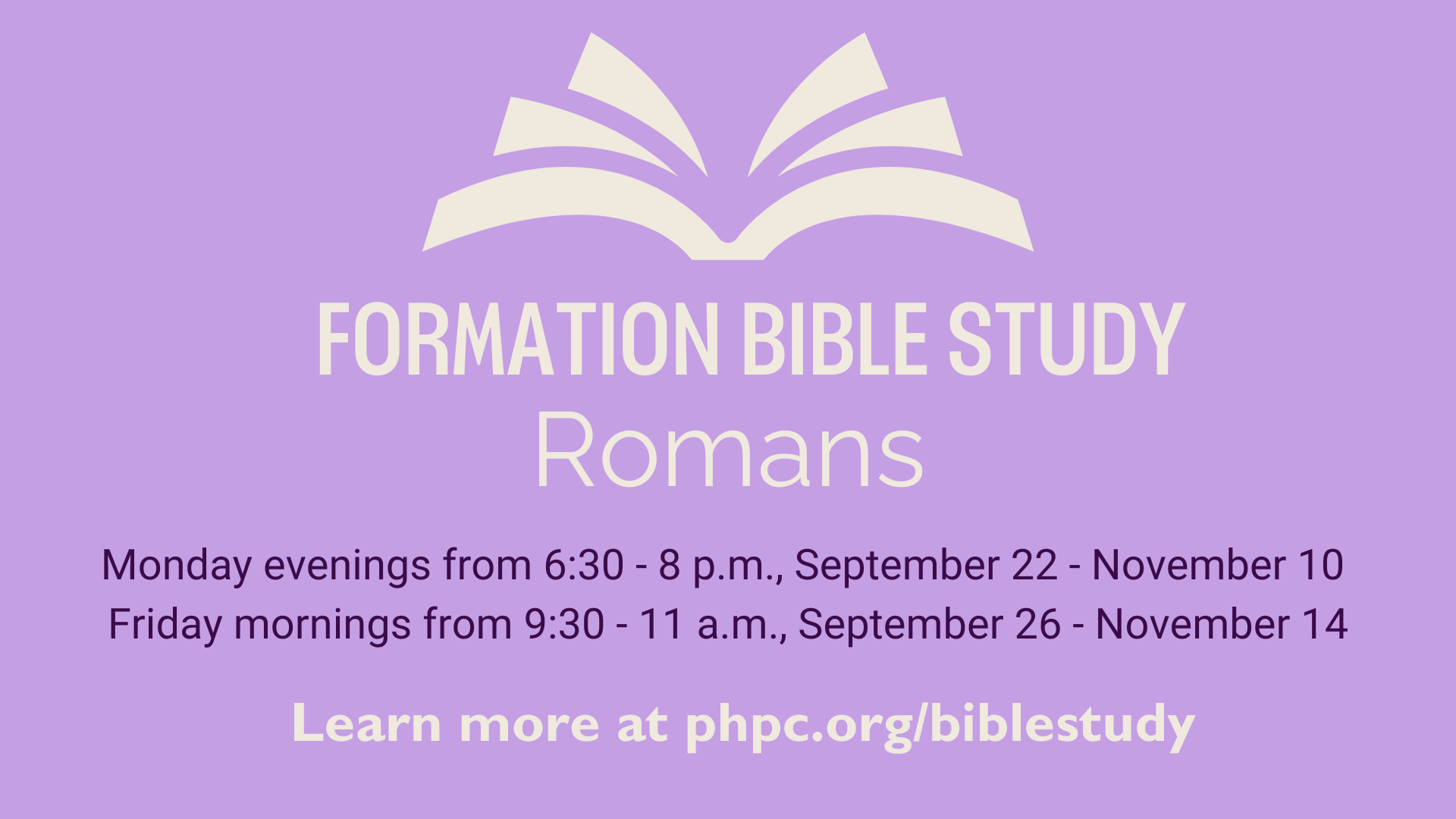 Formation Bible Study