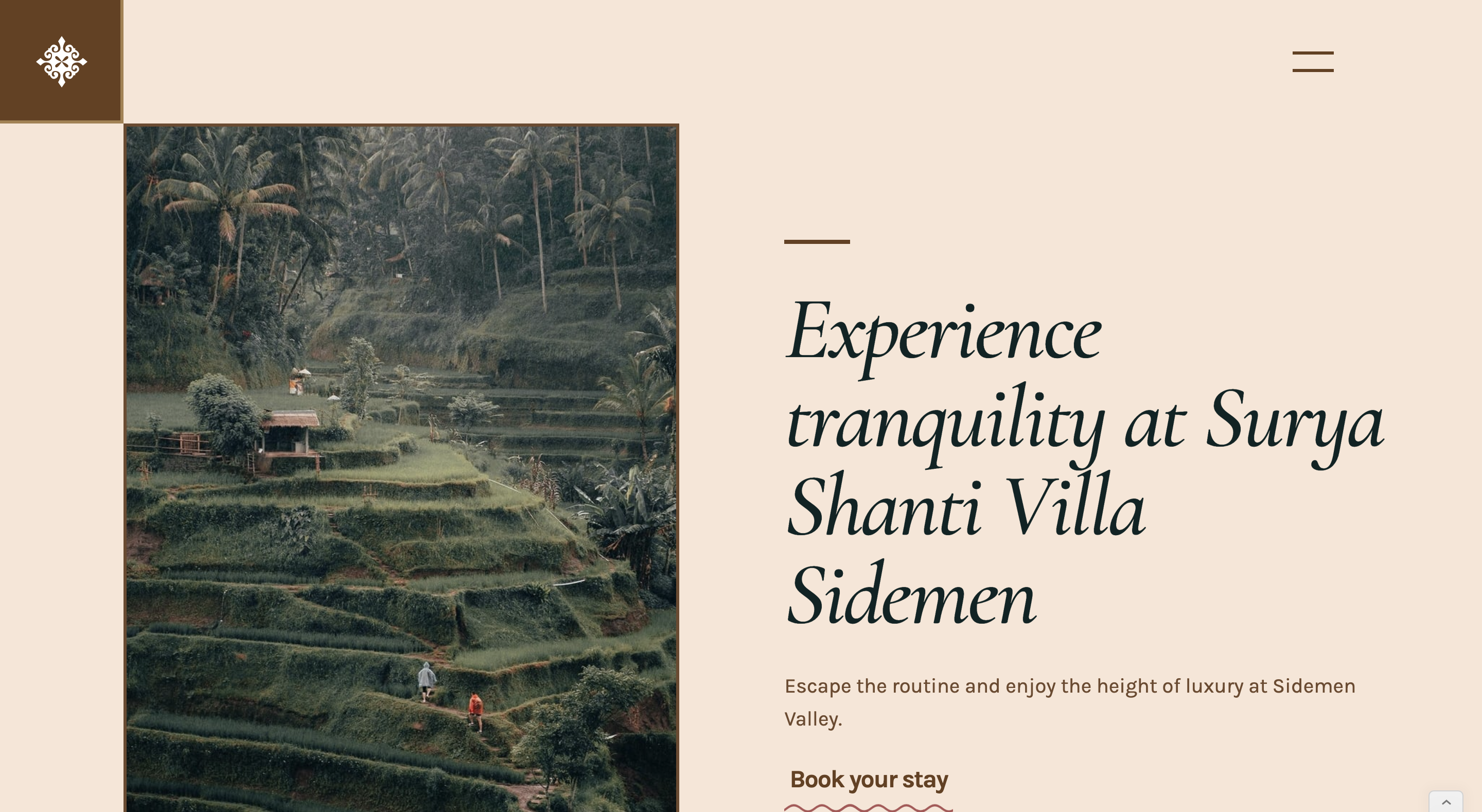 Surya Shanti Villa in Sidemen, Indonesia