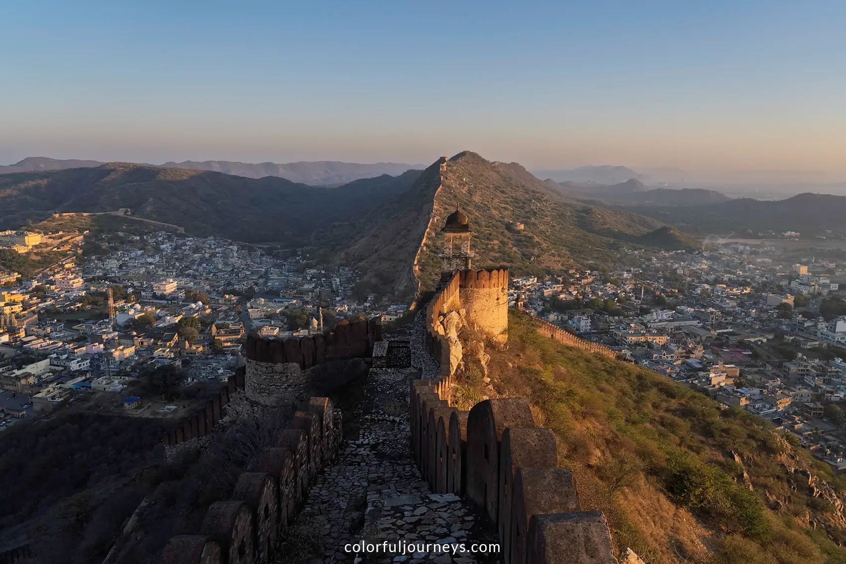The Amer Wall in Jaipur, India