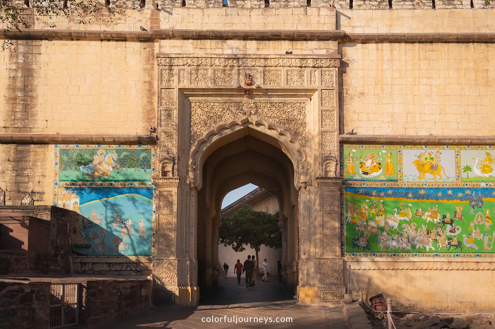 Jai Pol gate at Mehrangarh Fort in Jodhpur, India