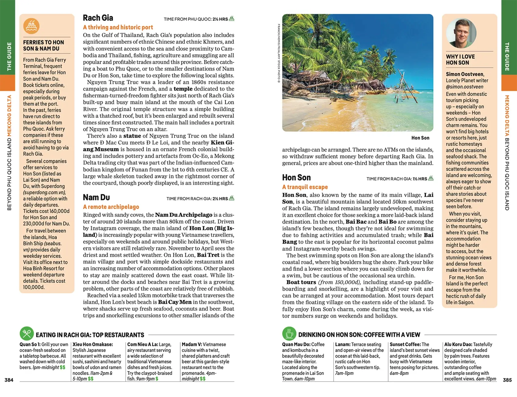 A screenshot of Lonely Planet's Vietnam Guidebook