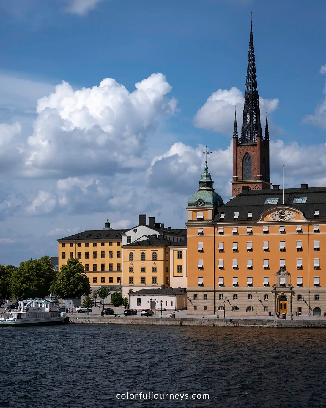Pastel colored buildings in Gamla Stan, Stockholm