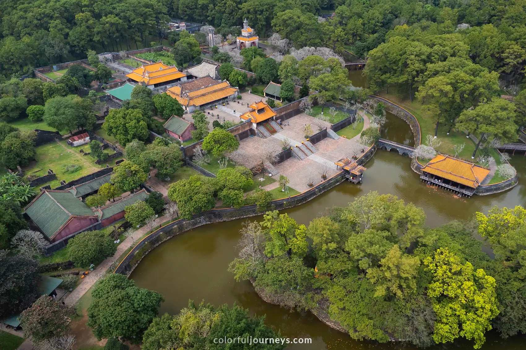 The tomb of Tu Duc in Hue, Vietnam