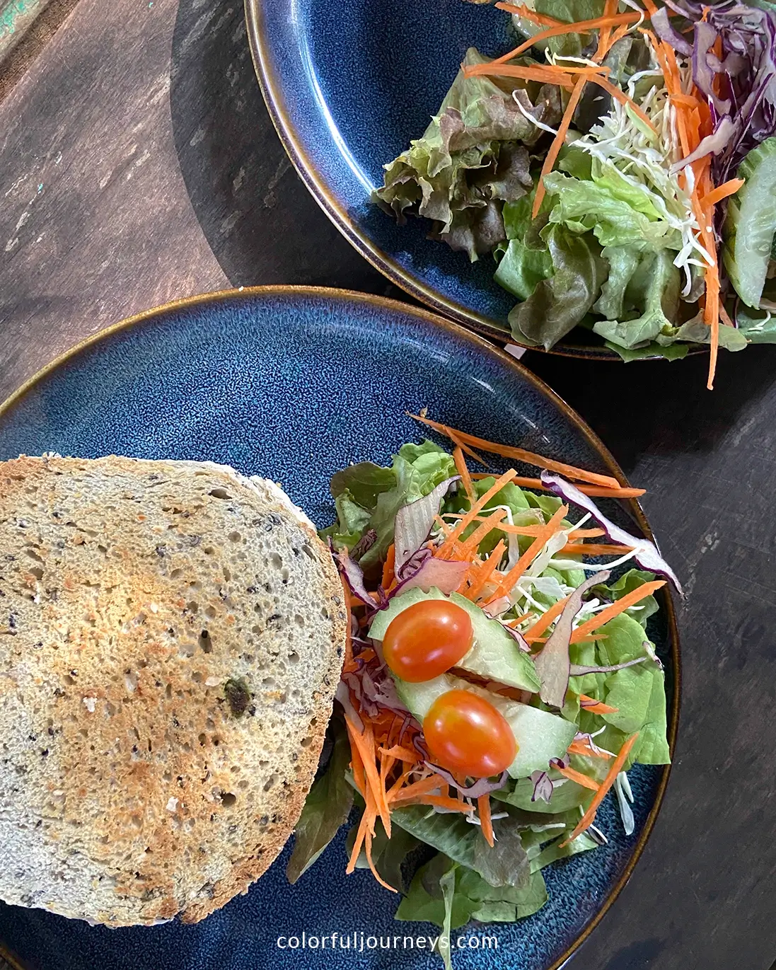 A plate with sandwiches on Koh Yao Noi Island, Thailand