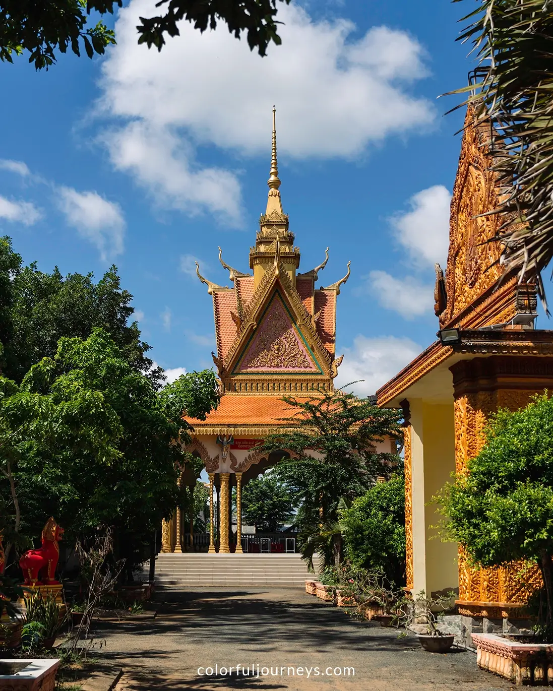 Kampong Ksan temple in Tra Vinh, Vietnam
