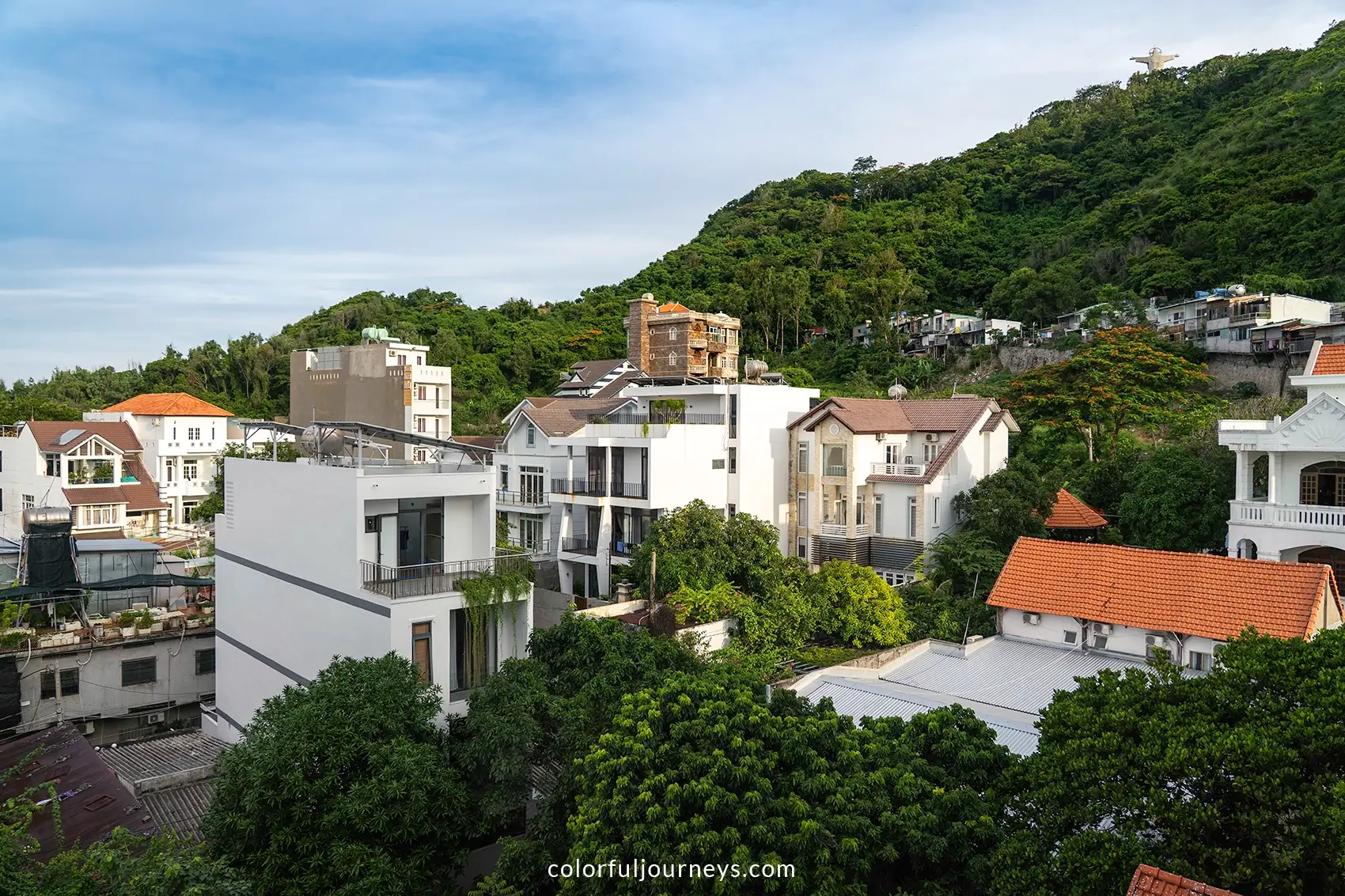 Houses in the hills of Vung Tau, Vietnam