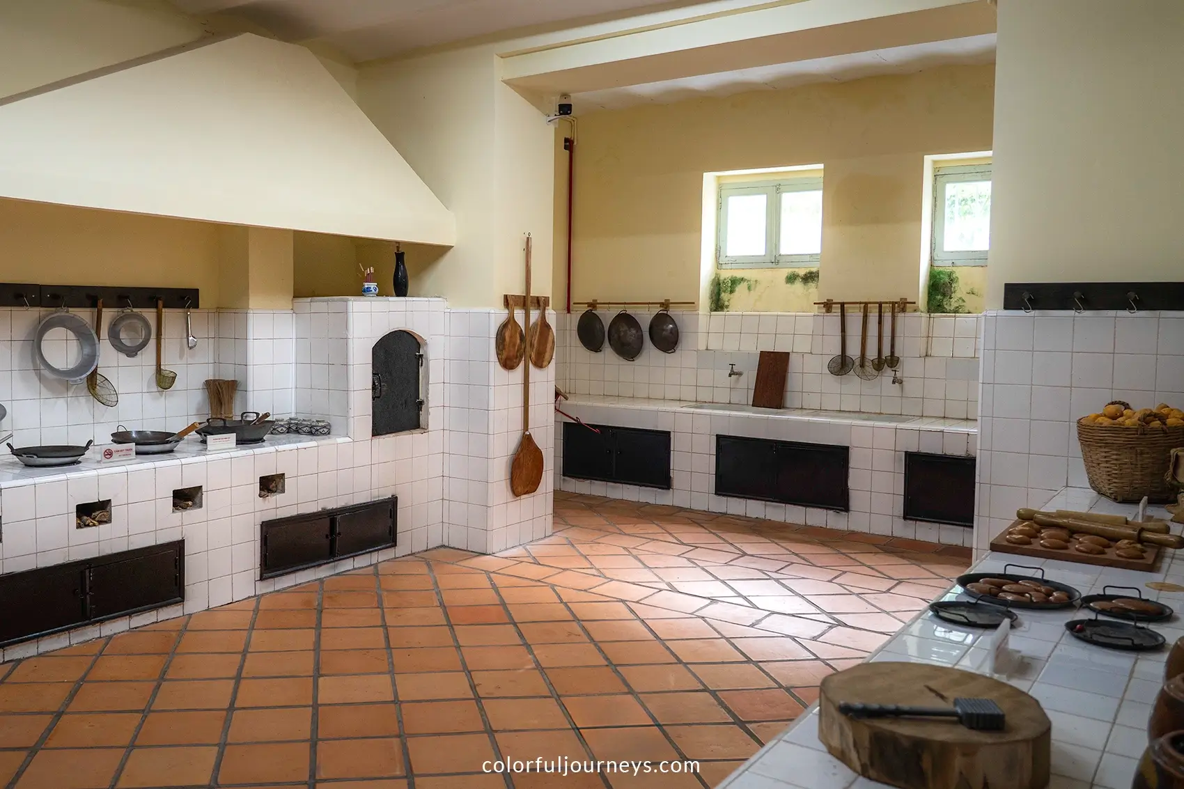 A kitchen at the White Villa in Vung Tau, Vietnam