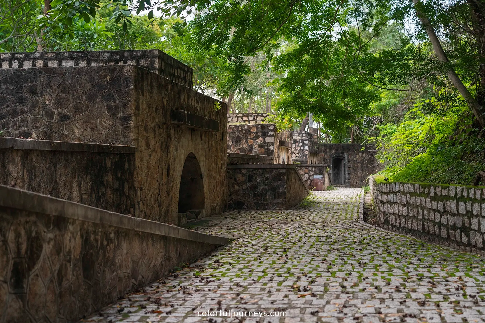 Bunker remnants on a hilltop in Vung Tau, Vietnam