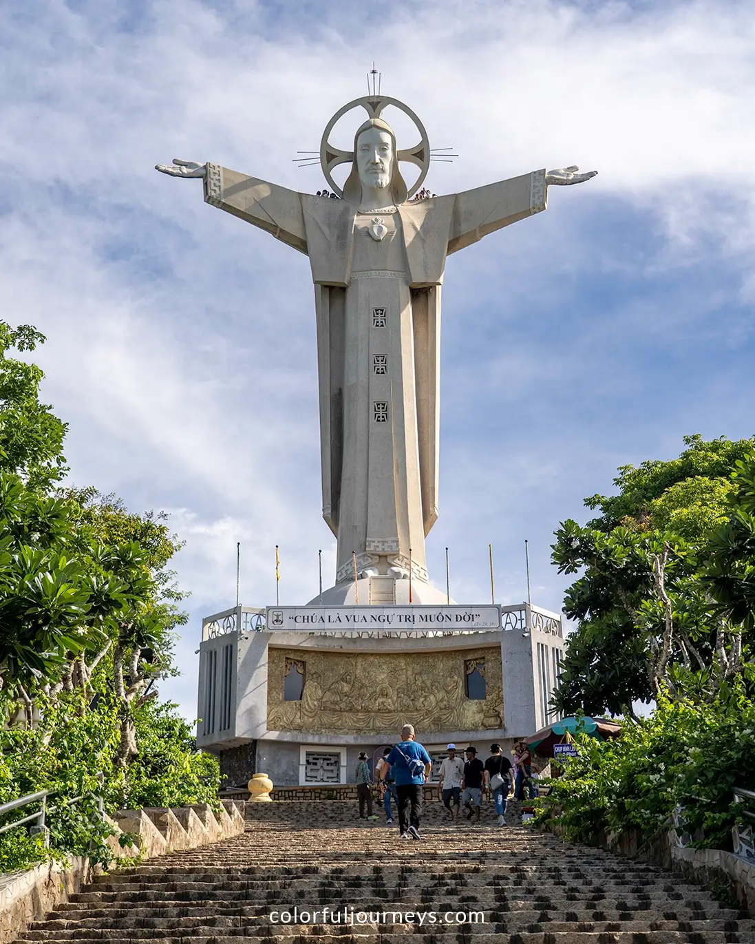 A large statue of Jesus Christ in Vung Tau, Vietnam