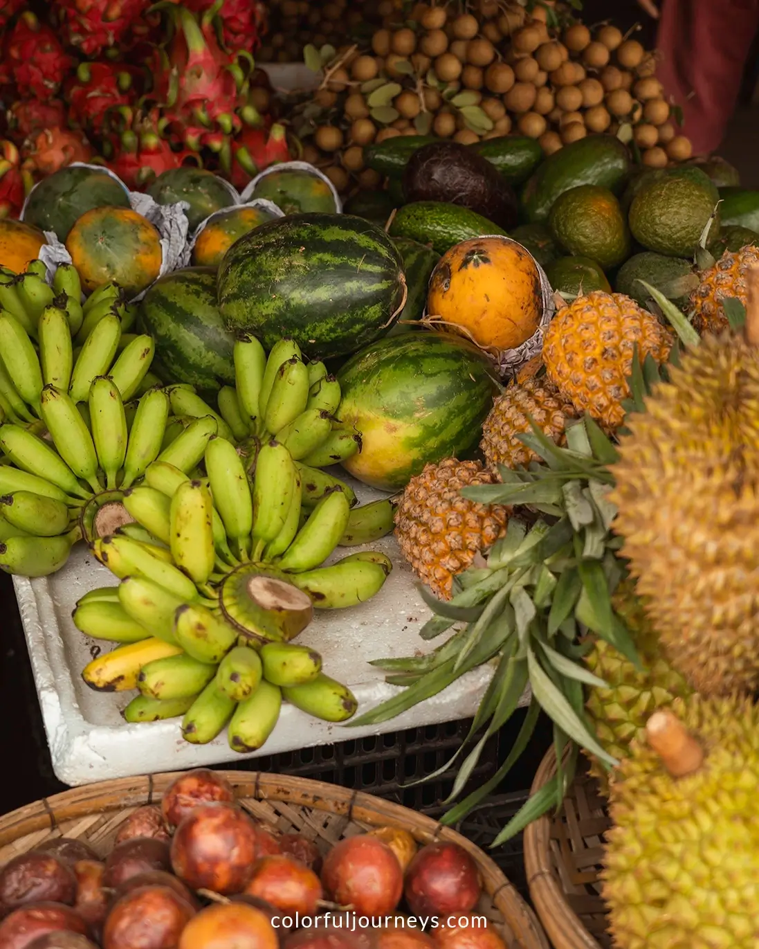 Fruit at Nha Trang market in Vietnam