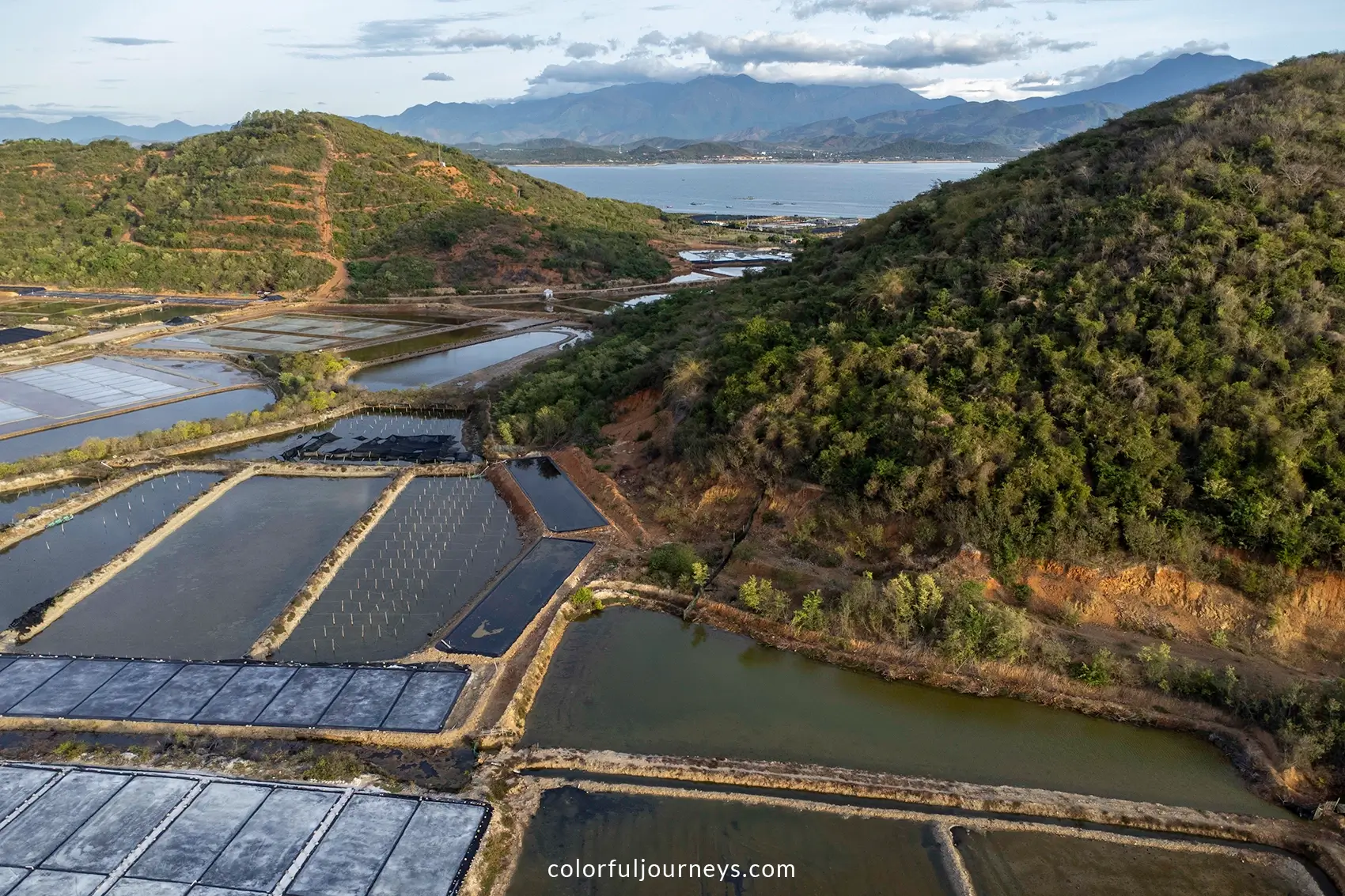 Salt fields near Doc Let, Vietnam